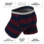 The Pitch | Rugby Stripe Ball Hammock® Pouch Underwear - Shinesty