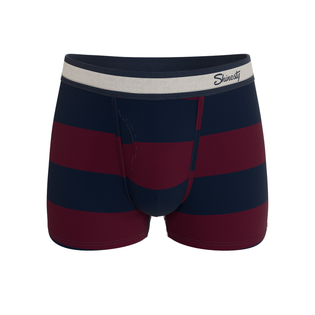 The Pitch | Rugby Stripe Ball Hammock® Pouch Trunks Underwear - Shinesty
