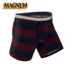 The Pitch | Rugby Stripe Ball Hammock® Magnum Big Pouch Underwear - Shinesty