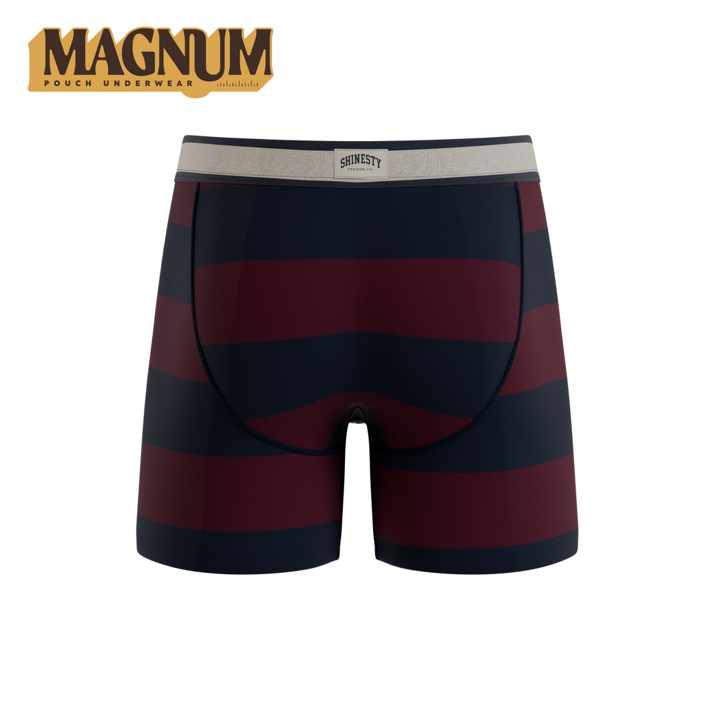 The Pitch | Rugby Stripe Ball Hammock® Magnum Big Pouch Underwear - Shinesty