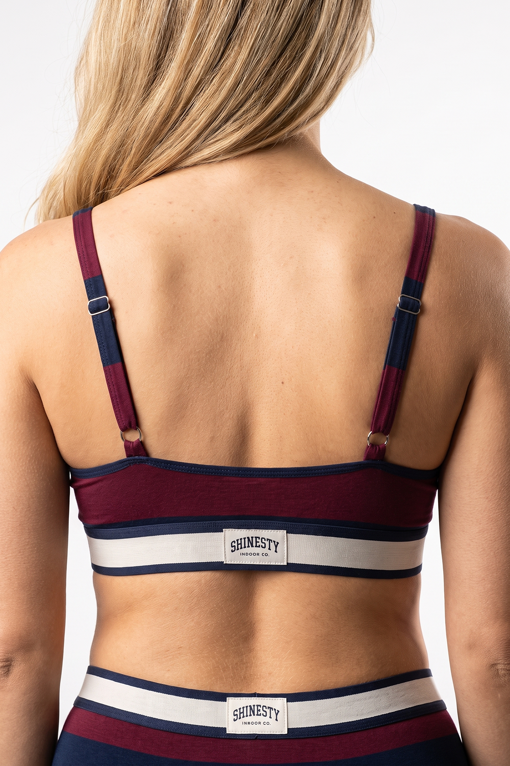 The Pitch | Rugby Stripe Boob Hammock™ Plunge Bralette - Shinesty
