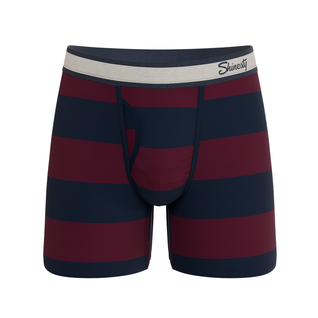 The Pitch | Rugby Stripe Ball Hammock® Magnum Big Pouch Underwear - Shinesty