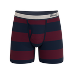 The Pitch | Rugby Stripe Ball Hammock® Magnum Big Pouch Underwear - Shinesty