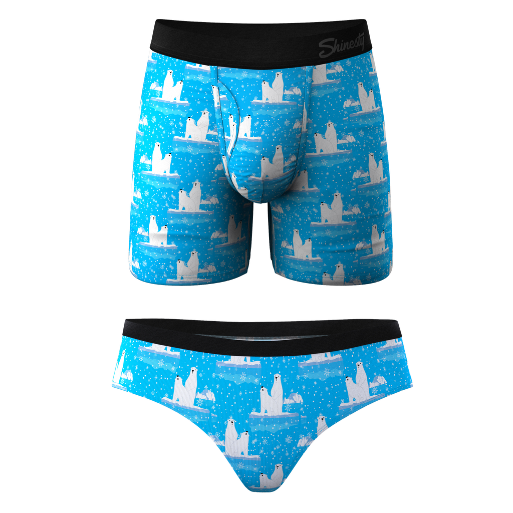 The Polar Plunge | Polar Bear Ball Hammock® Boxer With Fly and Cheeky Underwear Pack - Shinesty
