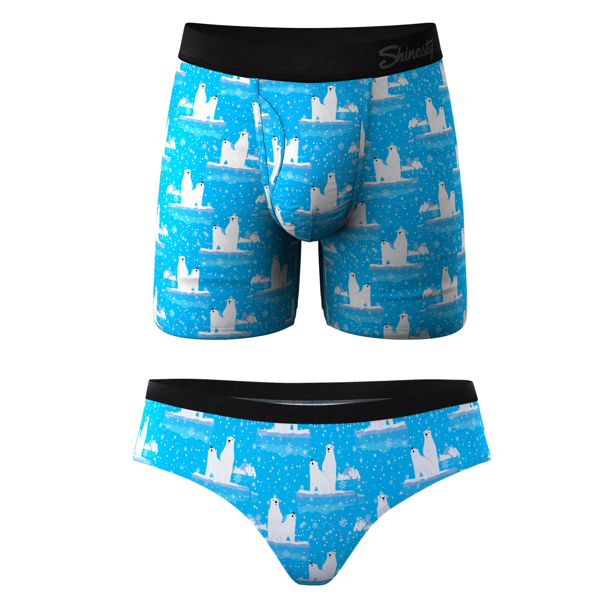 The Polar Plunge | Polar Bear Ball Hammock® Boxer With Fly and Cheeky Underwear Pack - Shinesty