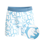 The Polar Polka | Polar Bear Scene Ball Hammock® Pouch Underwear With Fly - Shinesty
