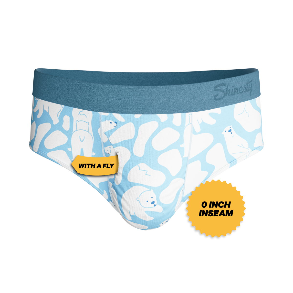 The Polar Polka | Polar Bear Scene Ball Hammock® Pouch Underwear Briefs - Shinesty