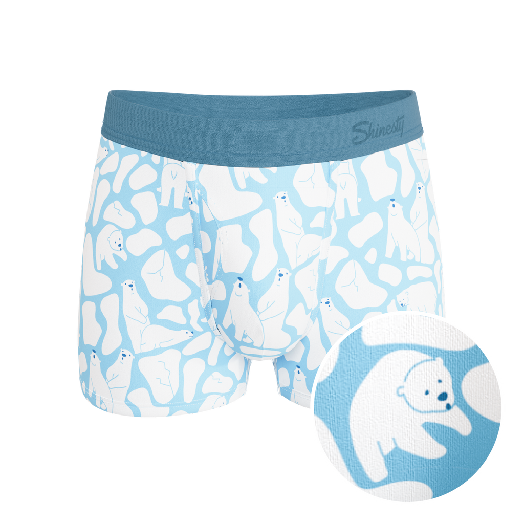 The Polar Polka | Polar Bear Scene Ball Hammock® Pouch Trunks Underwear - Shinesty