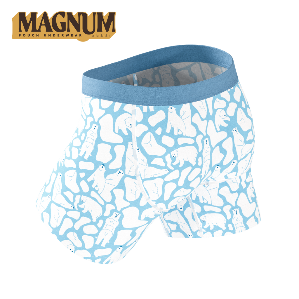 The Polar Polka | Polar Bear Scene Ball Hammock® Magnum Big Pouch Underwear - Shinesty