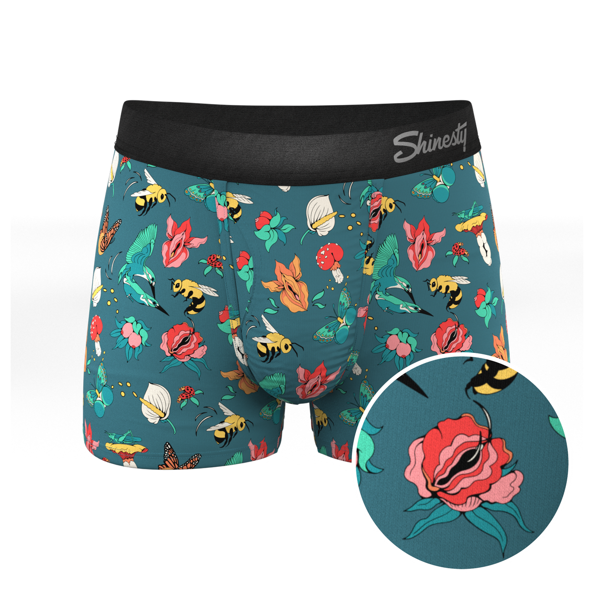 The Pollination Station | Birds and Bees Ball Hammock® Pouch Trunks Underwear - Shinesty