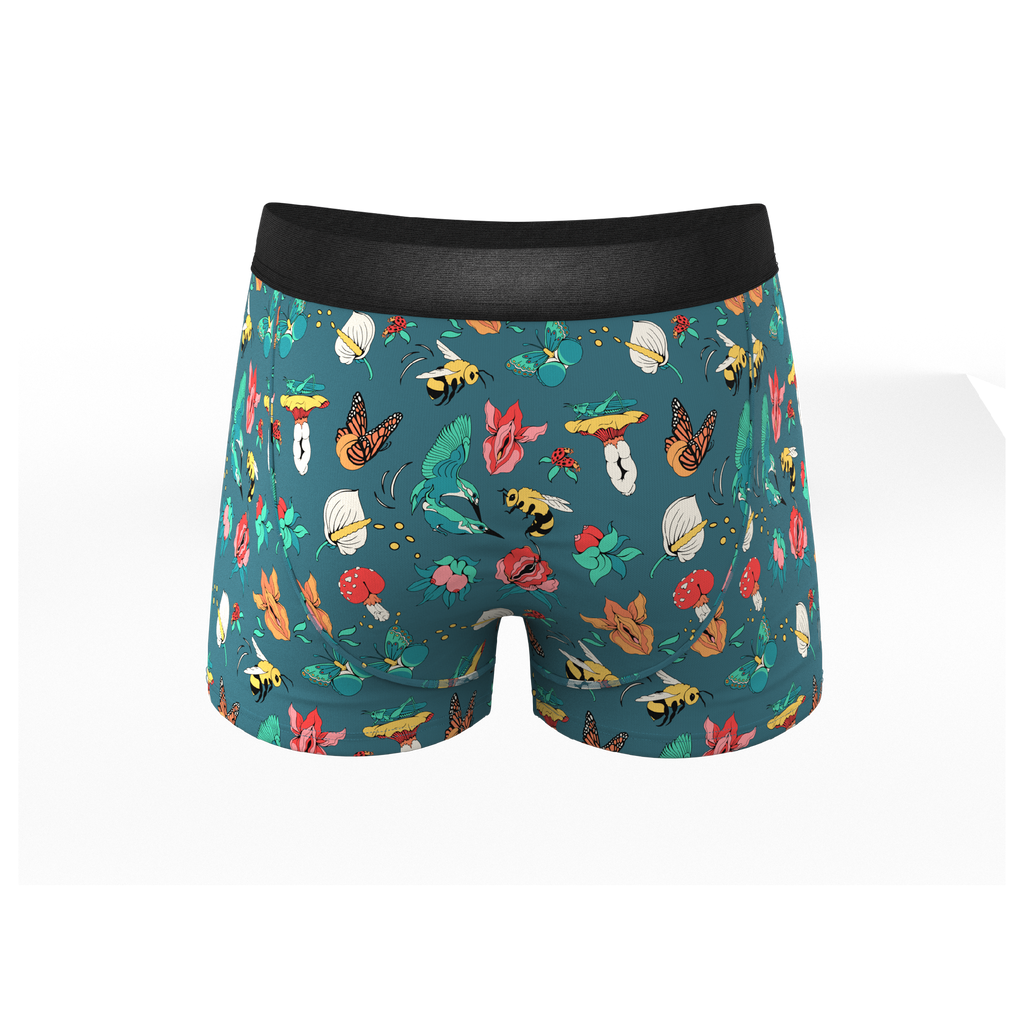 The Pollination Station | Birds and Bees Ball Hammock® Pouch Trunks Underwear - Shinesty