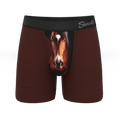 The Pony Express | Horse Ball Hammock® Pouch Underwear With Fly - Shinesty