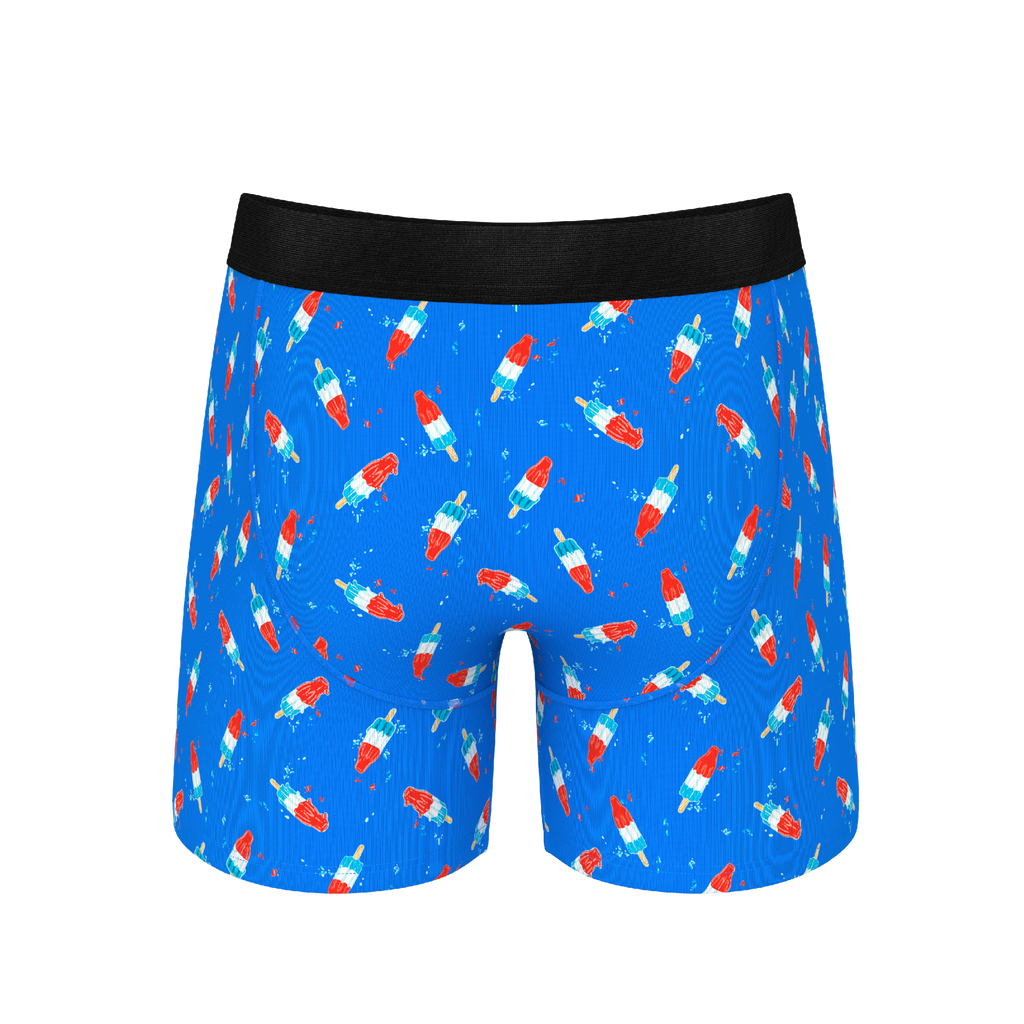 The Popsicle Stick Apex | USA Popsicle Ball Hammock® Pouch Underwear With Fly - Shinesty