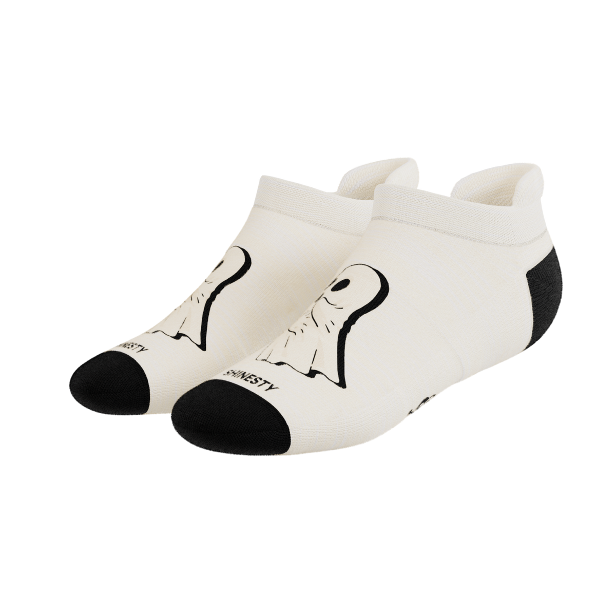 The Possessed Chest | Ghost Heel Hammock™ Ankle Socks - Shinesty