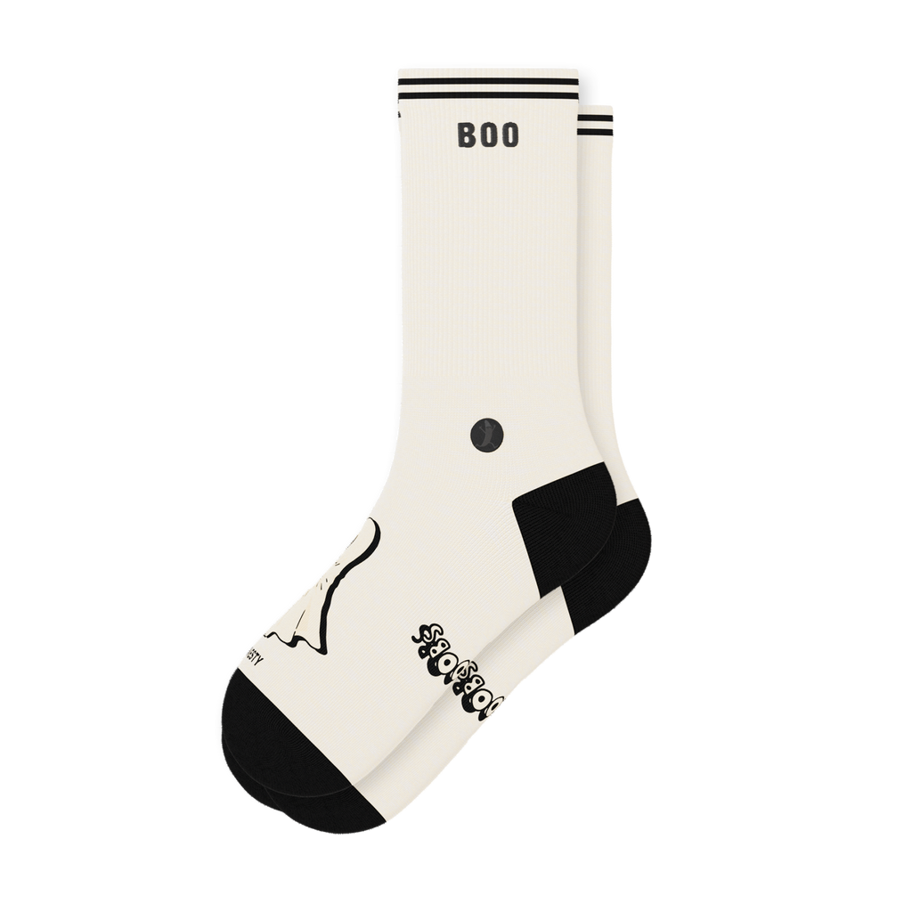 The Possessed Chest | Ghost Heel Hammock™ Crew Socks - Shinesty
