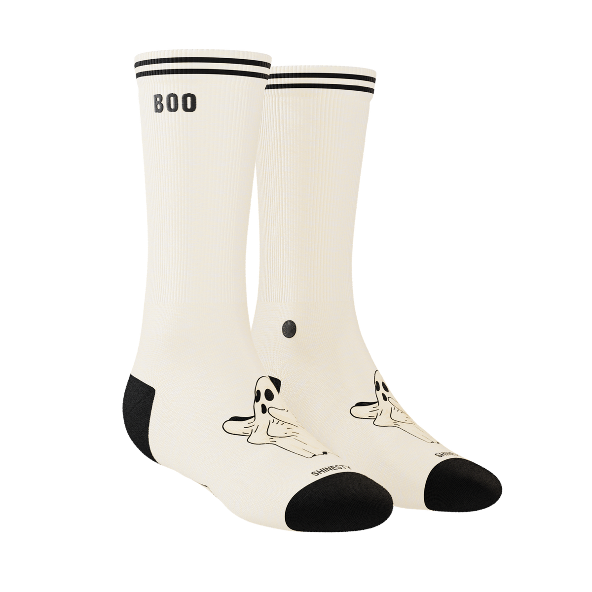 The Possessed Chest | Ghost Heel Hammock™ Crew Socks - Shinesty