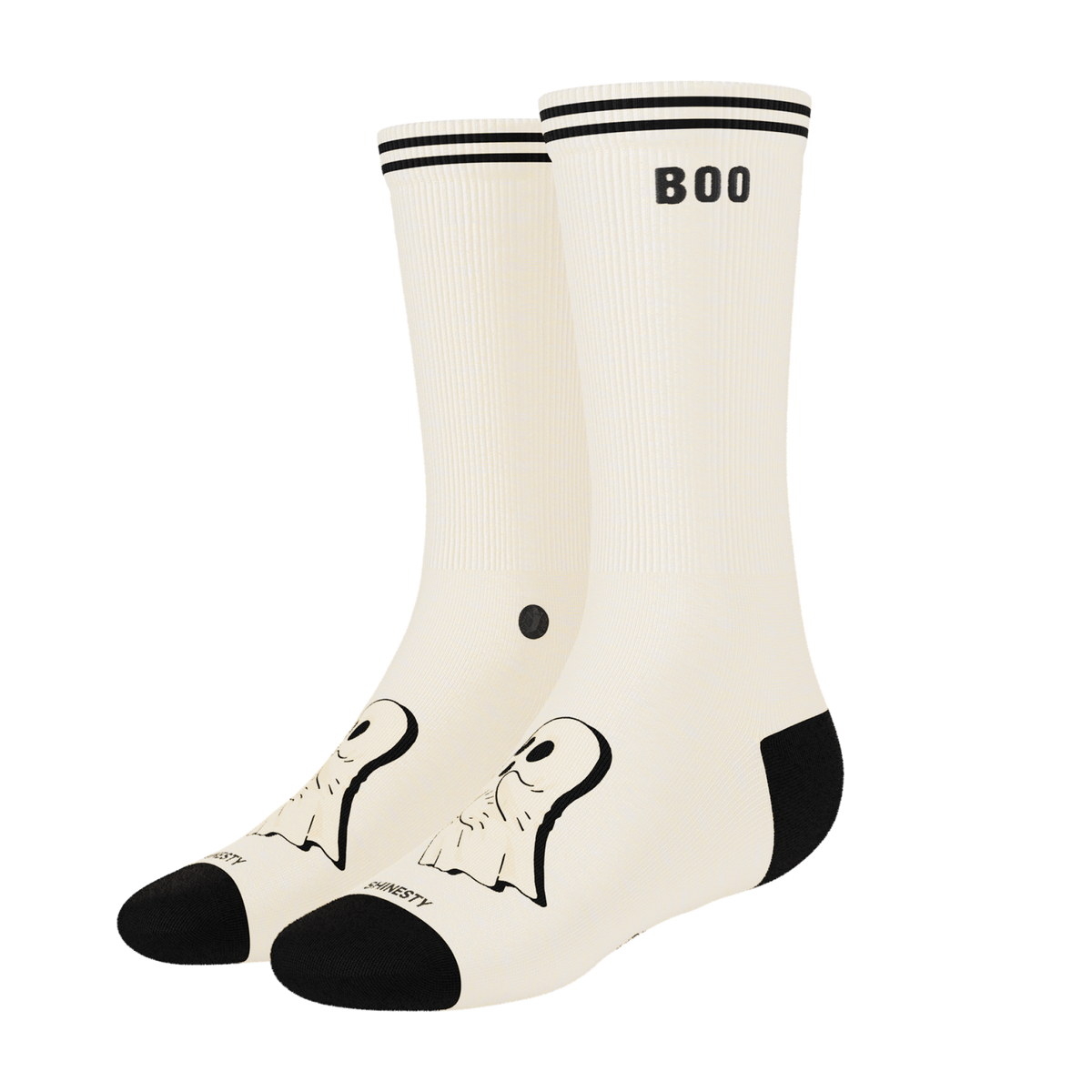 The Possessed Chest | Ghost Heel Hammock™ Crew Socks - Shinesty