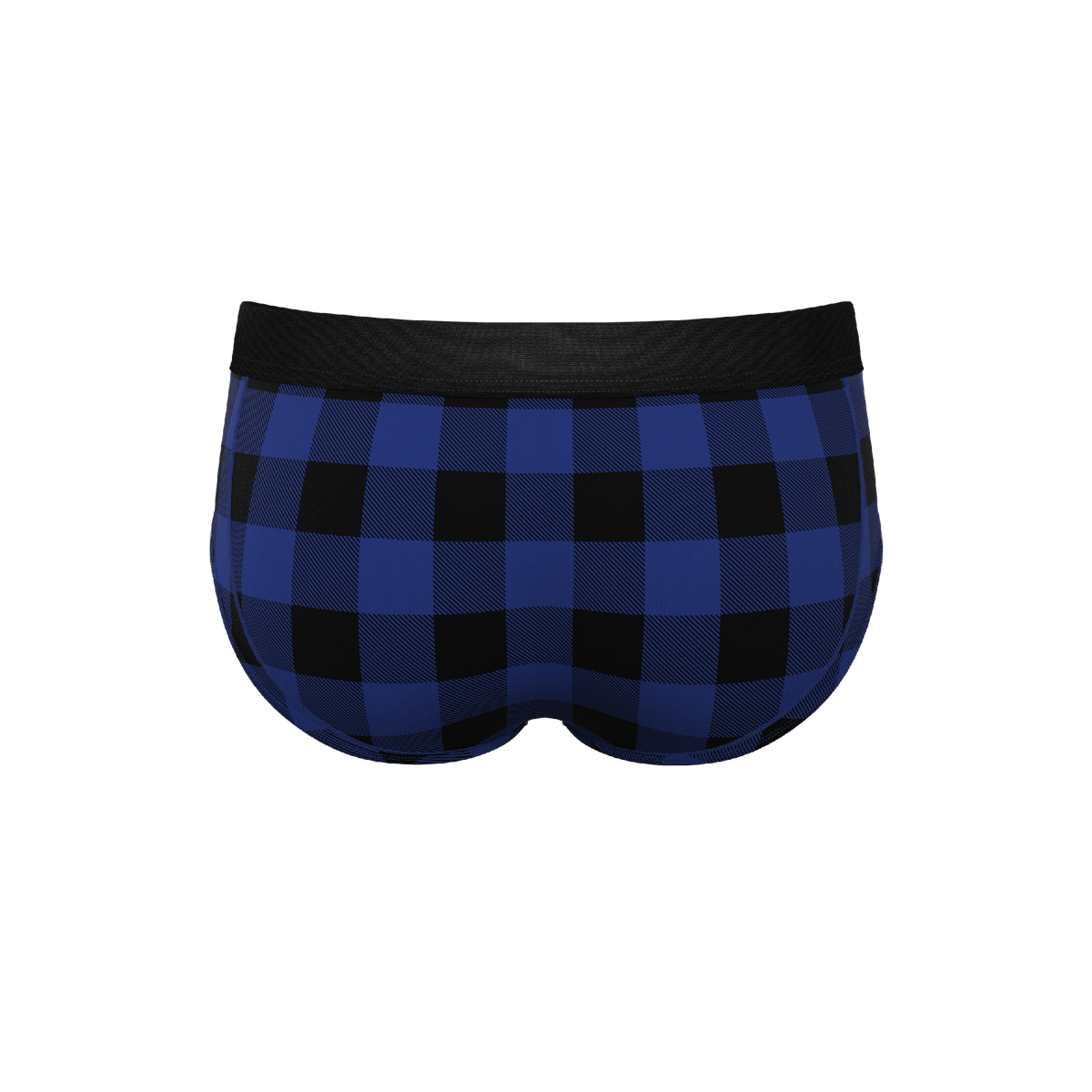 The Precious Plums | Blue Plaid Ball Hammock® Pouch Underwear Briefs - Shinesty