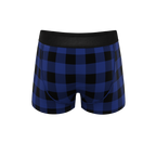 The Precious Plums | Blue Plaid Ball Hammock® Pouch Trunks Underwear - Shinesty