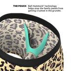 The Primal Passion | Naughty Cheetah Print Ball Hammock® Pouch Underwear With Fly - Shinesty