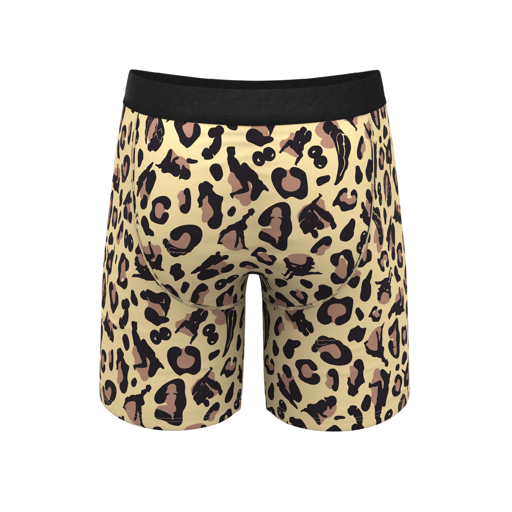 The Primal Passion | Naughty Cheetah Print Ball Hammock® Boxer - Long Leg - Shinesty