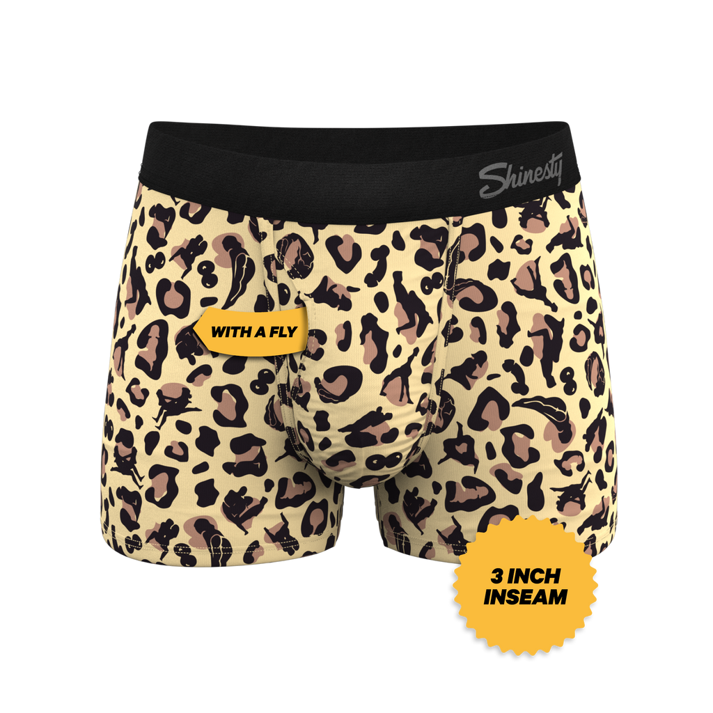 The Primal Passion | Naughty Cheetah Print Ball Hammock® Pouch Trunks Underwear - Shinesty