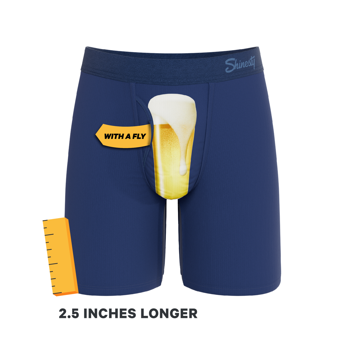 The Proper Pint | Beer Glass Ball Hammock® Boxer - Long Leg - Shinesty
