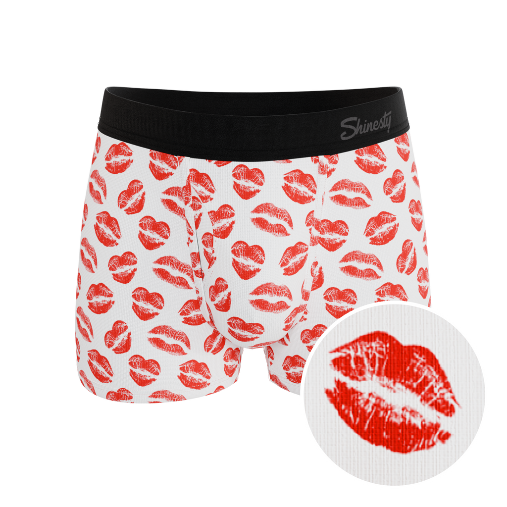 The Pucker Up | Lipstick Kiss Ball Hammock® Pouch Trunks Underwear - Shinesty