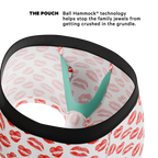The Pucker Up | Lipstick Kiss Ball Hammock® Pouch Trunks Underwear - Shinesty