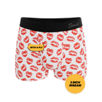 The Pucker Up | Lipstick Kiss Ball Hammock® Pouch Trunks Underwear - Shinesty