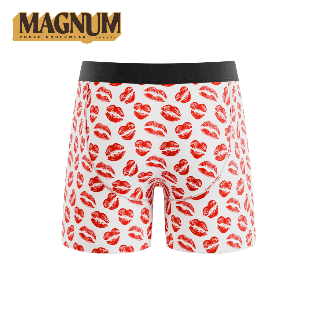 The Pucker Up | Lipstick Kiss Ball Hammock® Magnum Big Pouch Underwear - Shinesty