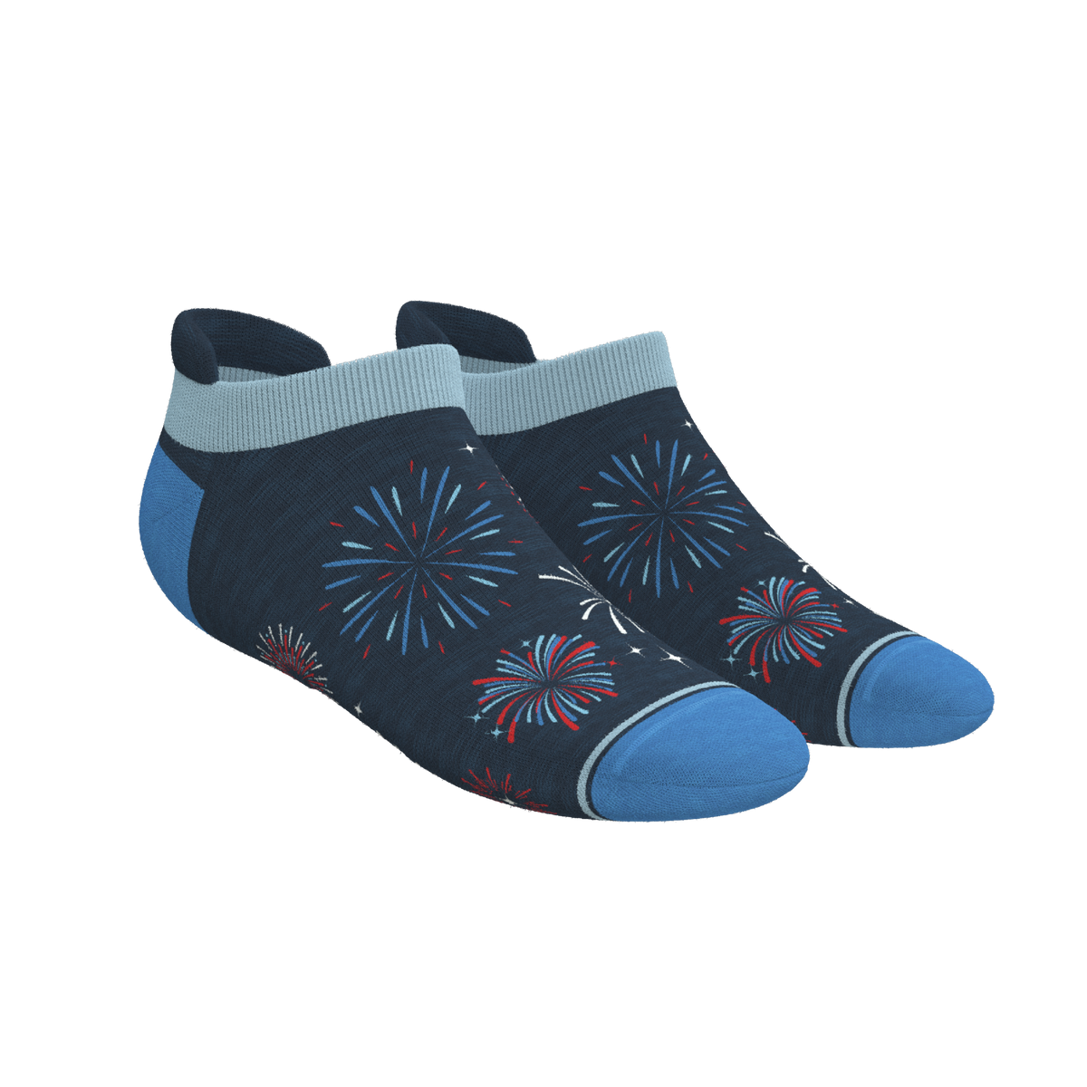 The Pyrotecnips | Naughty Fireworks Heel Hammock™ Ankle Socks - Shinesty
