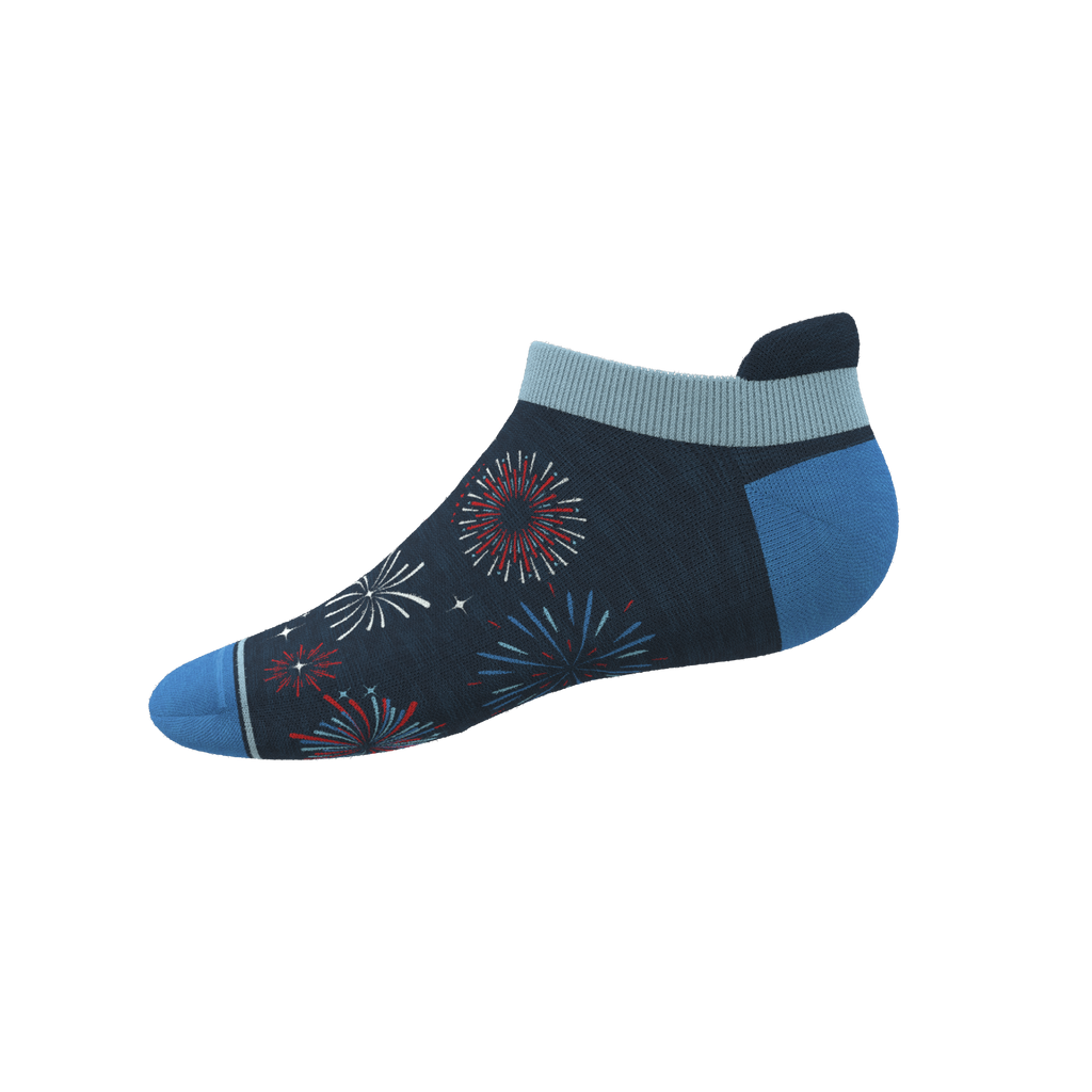 The Pyrotecnips | Naughty Fireworks Heel Hammock™ Ankle Socks - Shinesty