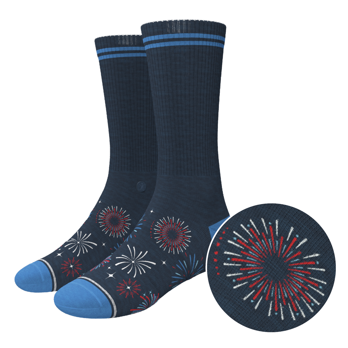 The Pyrotecnips | Naughty Fireworks Heel Hammock™ Crew Socks - Shinesty