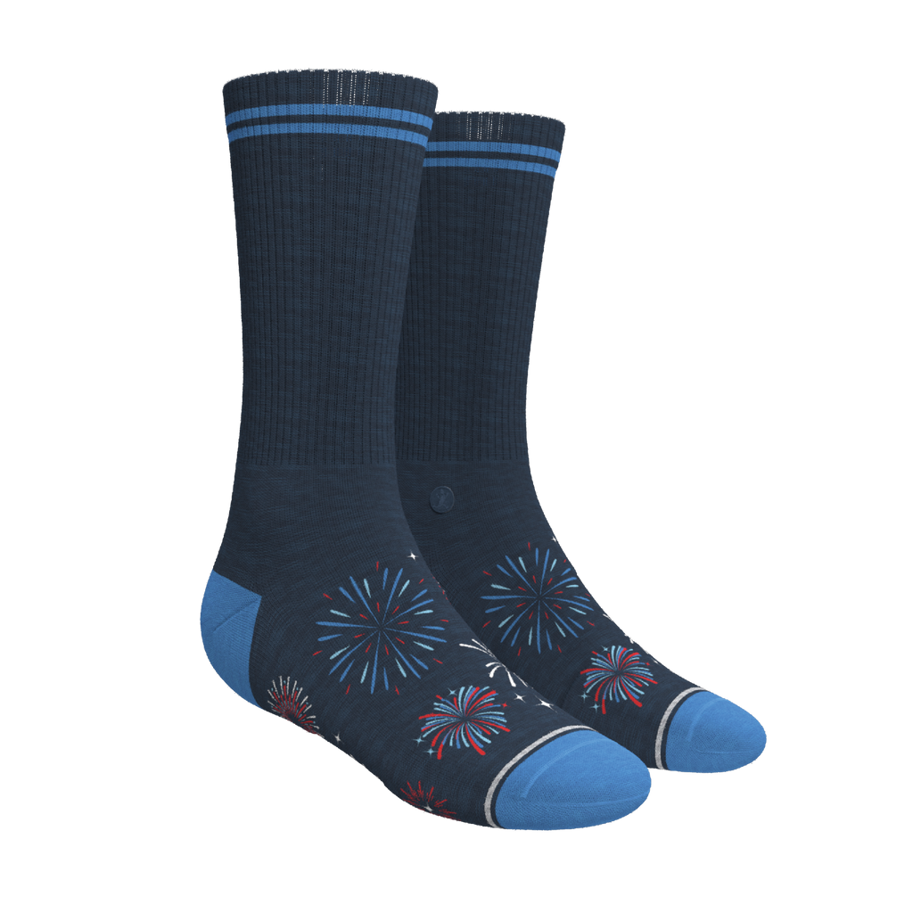 The Pyrotecnips | Naughty Fireworks Heel Hammock™ Crew Socks - Shinesty