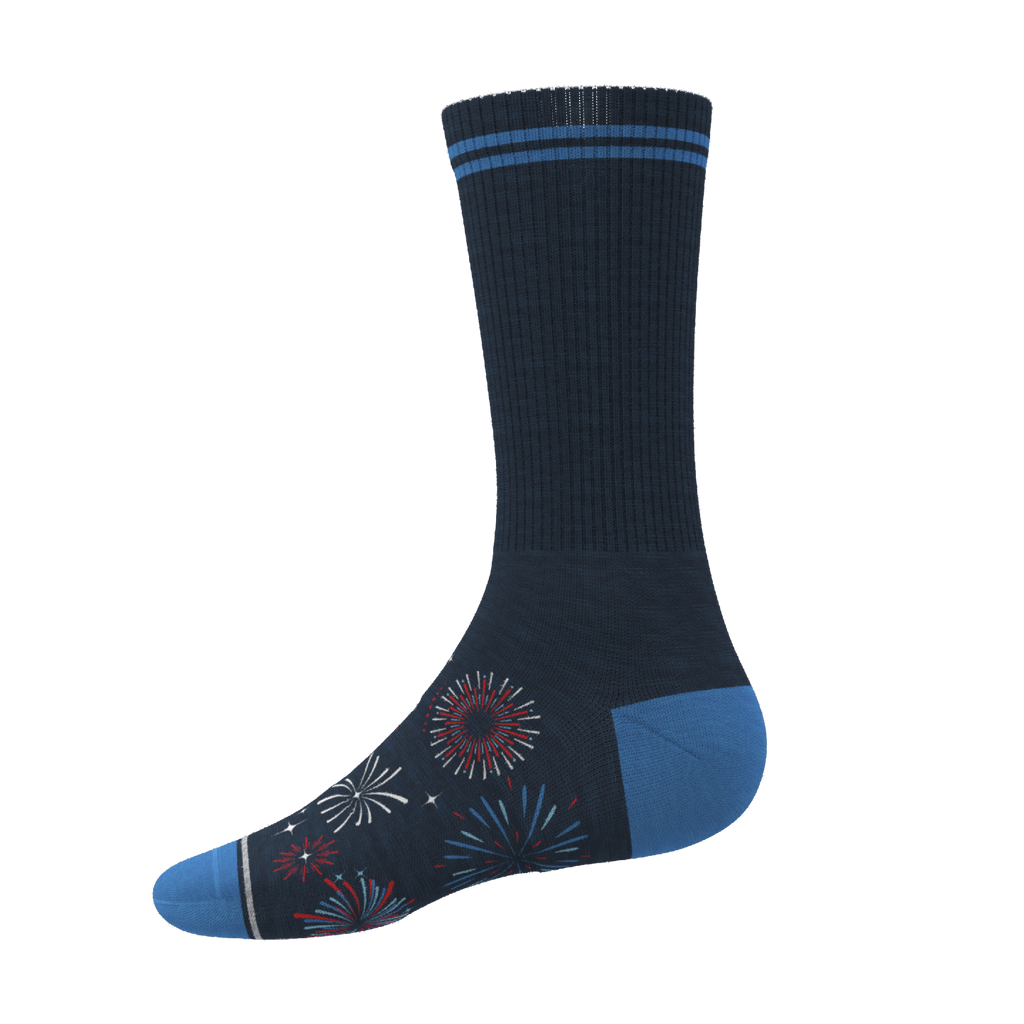 The Pyrotecnips | Naughty Fireworks Heel Hammock™ Crew Socks - Shinesty