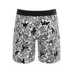 The Racy & Lacy | Provocative Lace Print Ball Hammock® Boxer - Long Leg - Shinesty