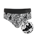 The Racy & Lacy | Provocative Lace Print Ball Hammock® Pouch Underwear Briefs - Shinesty