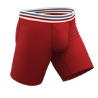 The Ready or Not | Bright Red Retro Ball Hammock® Boxer - Long Leg - Shinesty