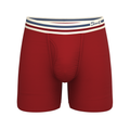 The Ready or Not | Bright Red Retro Ball Hammock® Pouch Underwear With Fly - Shinesty