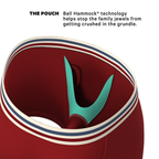 The Ready or Not | Bright Red Retro Ball Hammock® Pouch Underwear With Fly - Shinesty