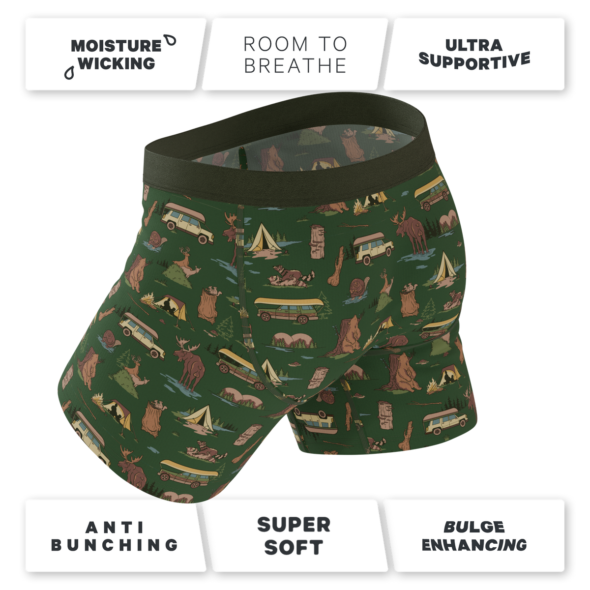 The Really Happy Camper | Camping Ball Hammock® Pouch Underwear - Shinesty