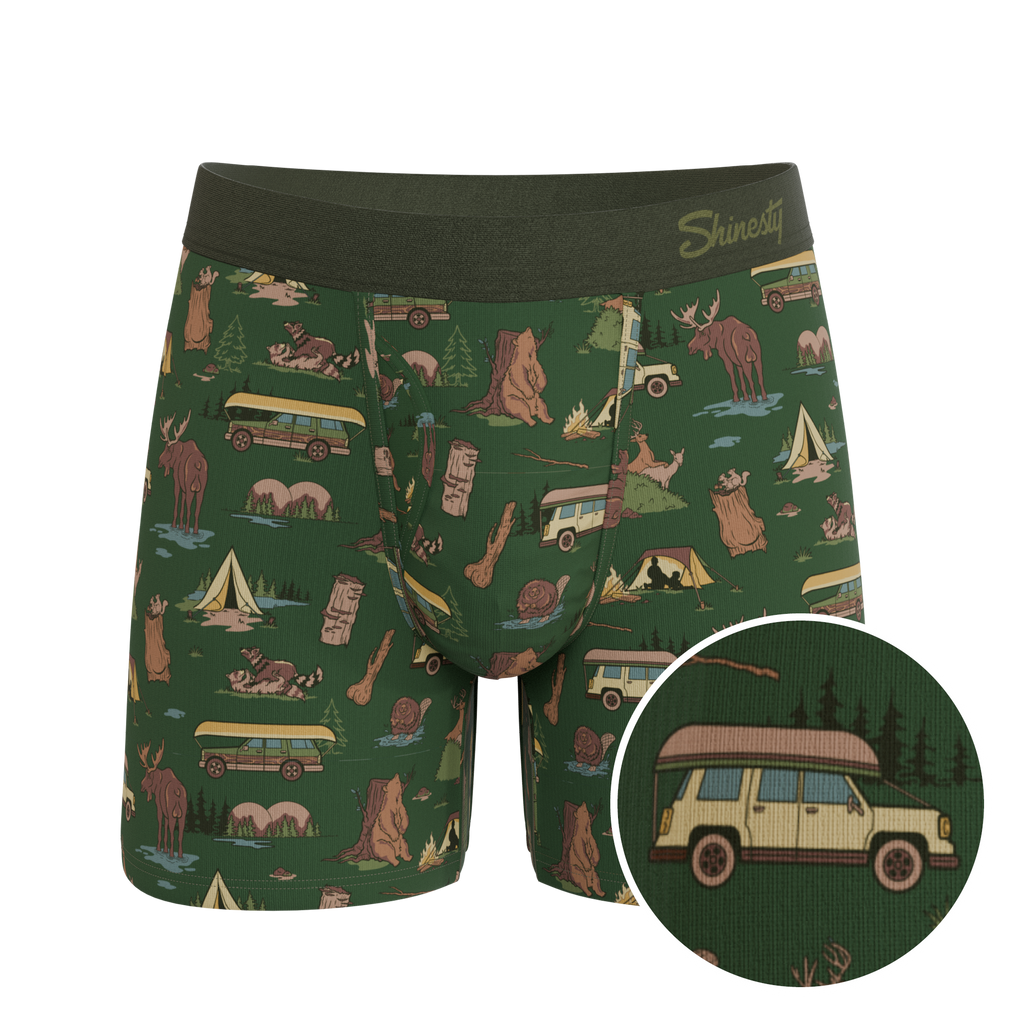 The Really Happy Camper | Camping Ball Hammock® Pouch Underwear With Fly - Shinesty