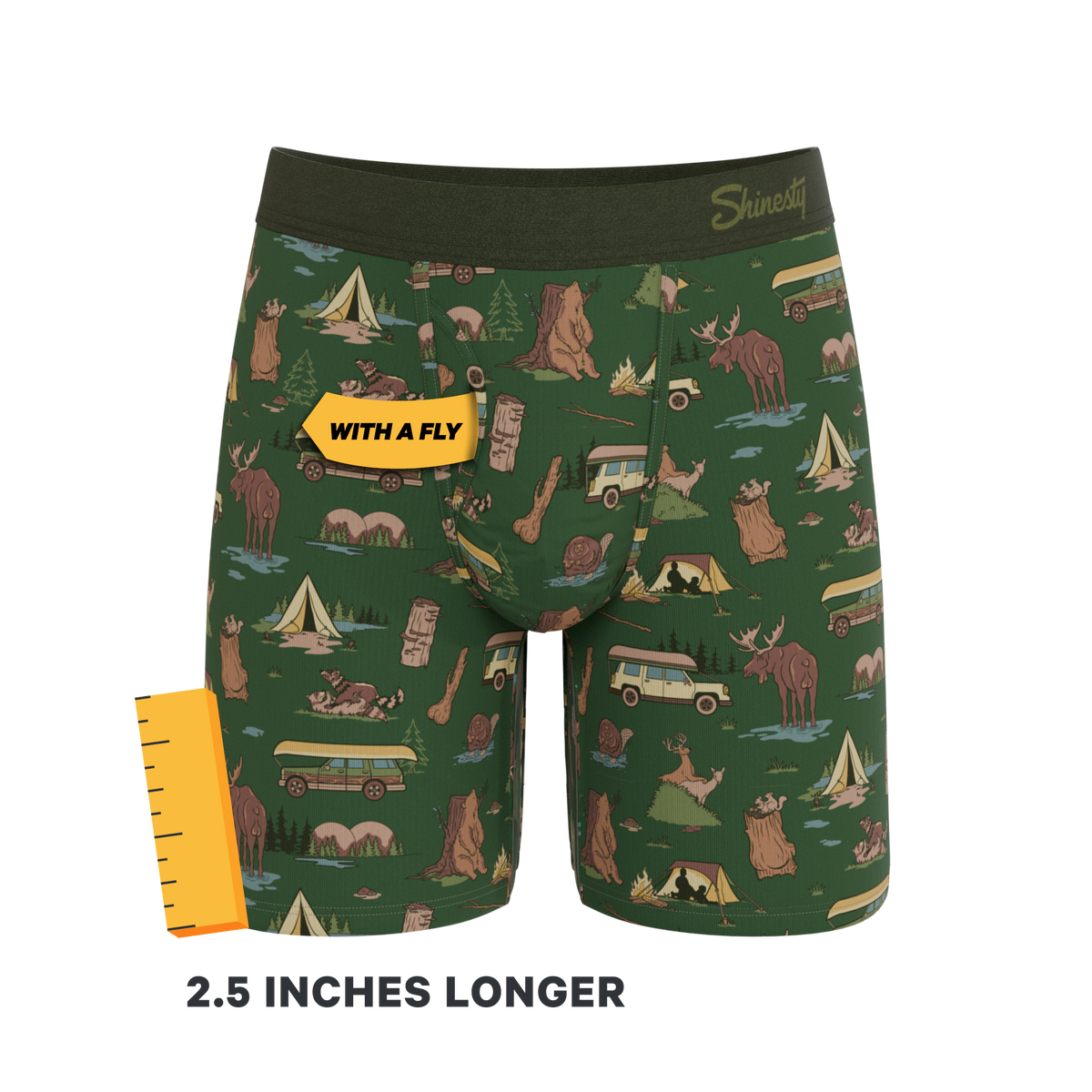 The Really Happy Camper | Camping Ball Hammock® Boxer - Long Leg - Shinesty