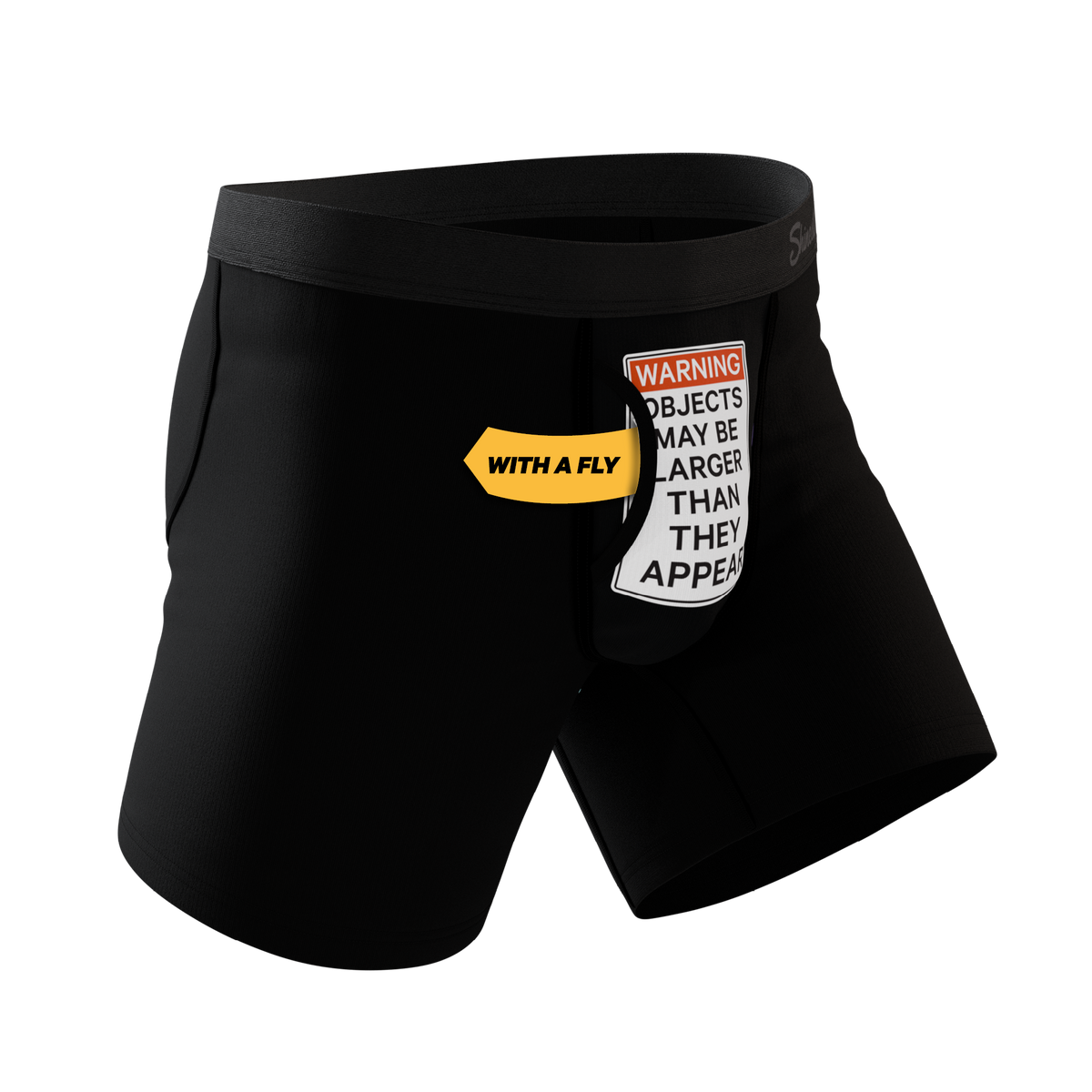 The Rear View | Size Warning Ball Hammock® Pouch Underwear With Fly - Shinesty