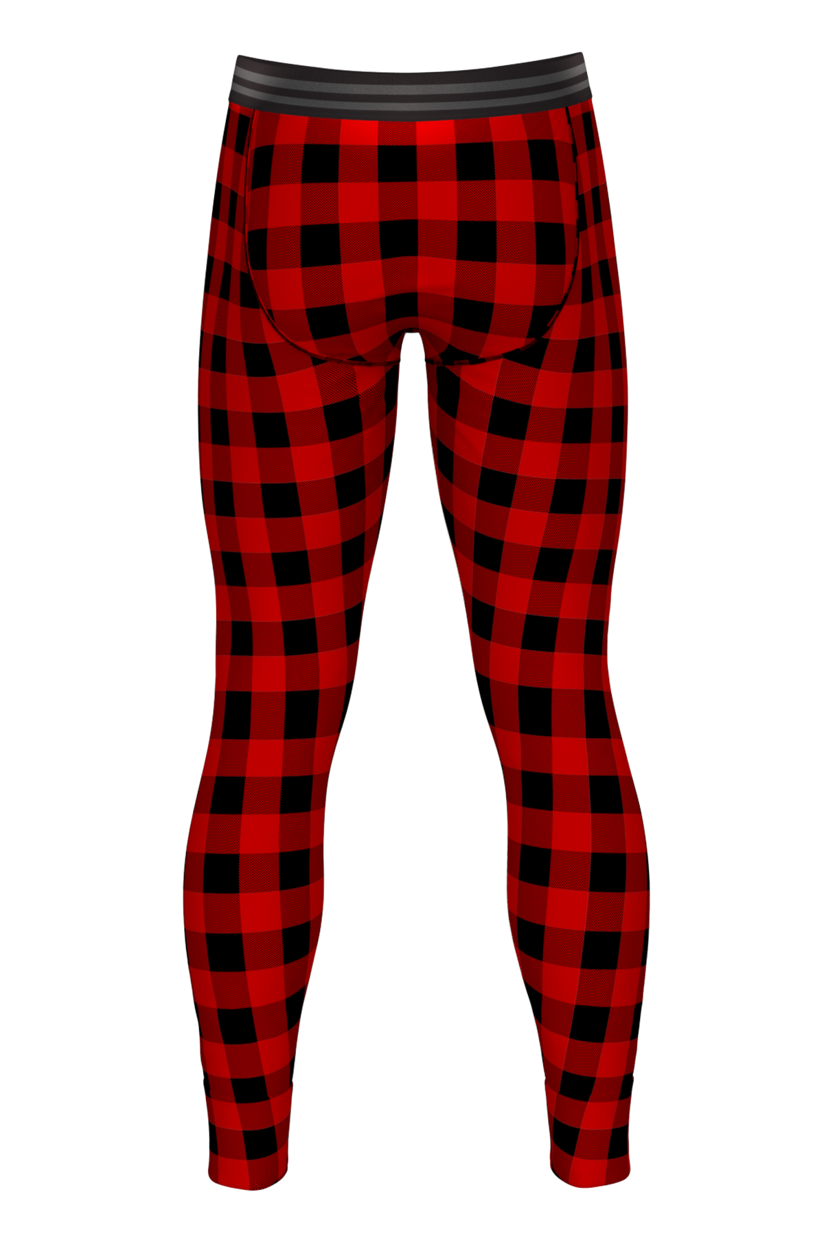 The Red & Black Lumberjack | Buffalo Check Ball Hammock® Long Johns - Shinesty