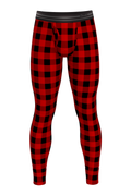 The Red & Black Lumberjack | Buffalo Check Ball Hammock® Long Johns - Shinesty