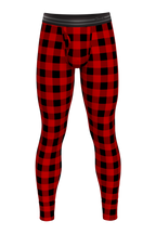 The Red & Black Lumberjack | Buffalo Check Ball Hammock® Long Johns - Shinesty
