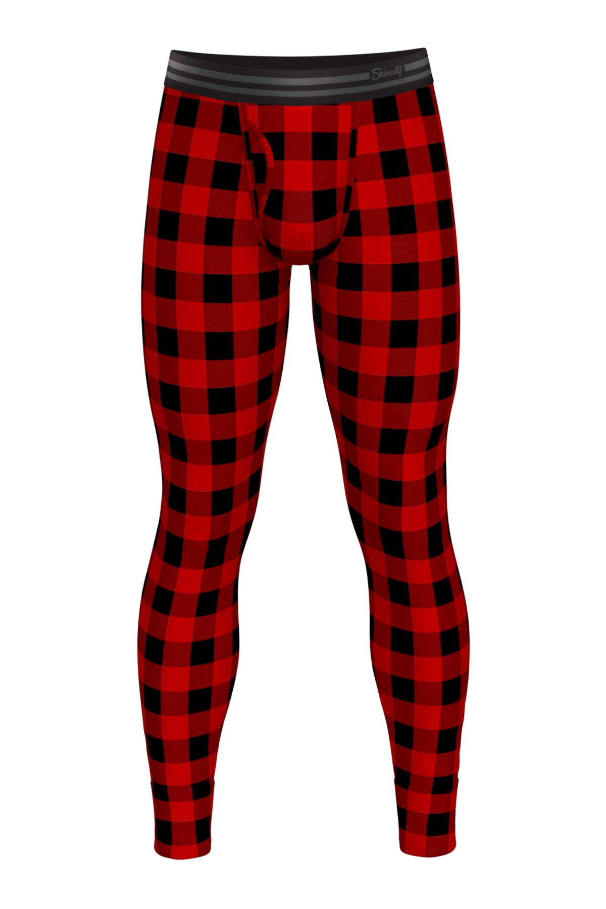 The Red & Black Lumberjack | Buffalo Check Ball Hammock® Long Johns - Shinesty