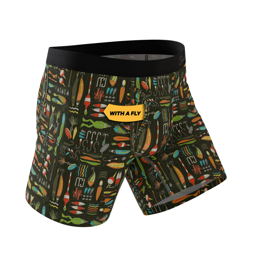 The Reel Nice | Bait Box Ball Hammock® Pouch Underwear With Fly - Shinesty